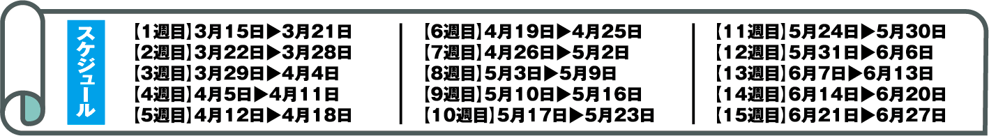 スケジュール一覧
